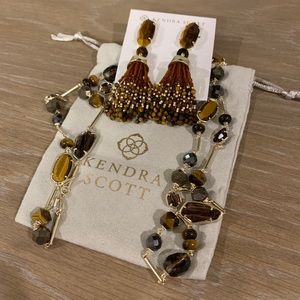 Kendra Scott Ruth Necklace & Dove Earrings